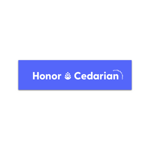 Honor Cedarian Sticker